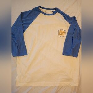 Walt Disney World Shirt Adult Large Beige Blue Mickey Mouse Florida Castle